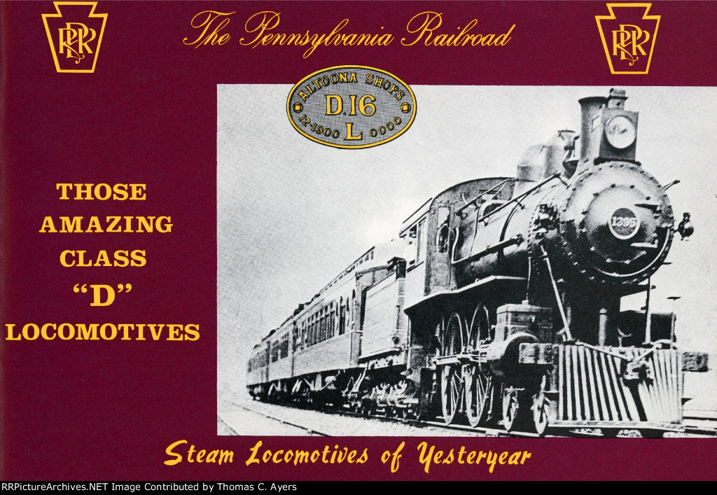 PRR "Class 'D' Locomotives," Front Cover, 1981